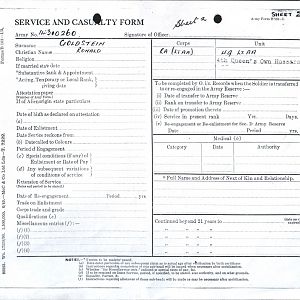 Army Records Ron Sheet 09