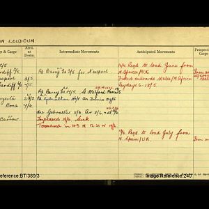 Baron Loudoun Torpedoed 19 Jun 1940