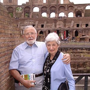Nita & Ron at the Colisseum in Rome