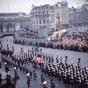 Churchill funeral procession Trafalgar Square ( Copyright 541879 565304146837054 1776006295 N)