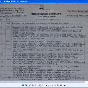 30th Royal Berkshire Reg 1 To 13 Feb 1943 inc. Queen Mary Visit
