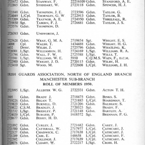 IG JOURNAL MEMBERSHIP LIST, 1950