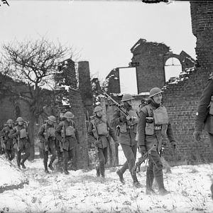 1st Battalion Welsh Guards in Arras, 14 February 1940; IWM F 2548