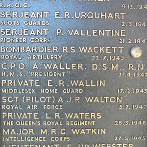 E.R.Wallin Home Guard