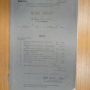 56th Recce War Diary October 1945