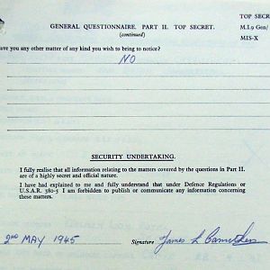 CARRUTHERS, James Logan, 2721805, Guardsman, 1st Battalion IRISH GUARDS, Captured Italy, 4 Feb 1944 - WO 344-56-1