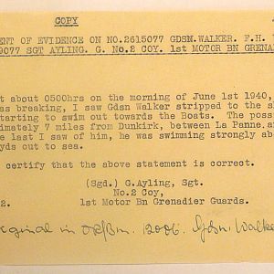 Grenadier Guards Missing Personnel, BEF