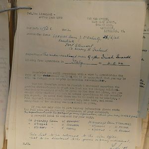 1st Battalion Irish Guards, Italy, Missing Personnel file