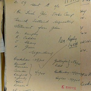 1st Battalion Irish Guards, Italy, Missing Personnel file