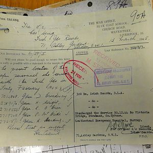 1st Battalion Irish Guards, Italy, Missing Personnel file