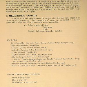 NAUTICAL TERMS: SHIPPING & TONNAGE MEASUREMENT