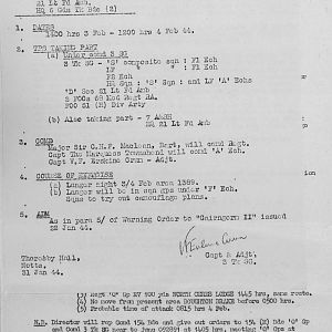 February Appendices, 3 Tank Battalion Scots Guards 1944
