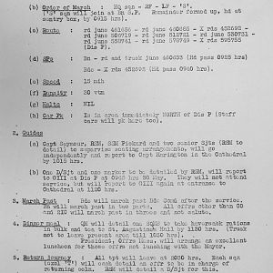 May Appendices, 3 Tank Battalion Scots Guards 1944