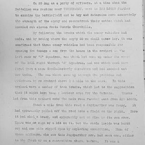 August Appendices, 3 Tank Battalion Scots Guards 1944