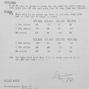 October Appendices, 3 Tank Battalion Scots Guards 1944