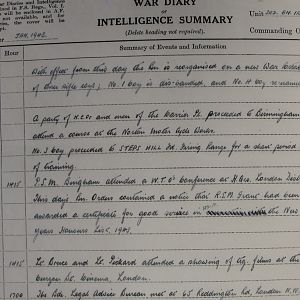 January War Diary, 3 Irish Guards, 1943