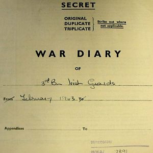February War Diary, 3 Irish Guards, 1943