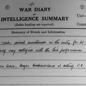 February War Diary, 3 Irish Guards, 1943