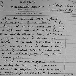 March War Diary, 3rd Battalion Irish Guards, 1943