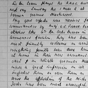 August War Diary, 3rd Battalion Irish Guards, 1943