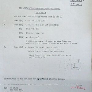 February War Diary, G Branch Guards Armoured Division, 1944