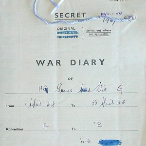April War Diary, G Branch Guards Armoured Division, 1944