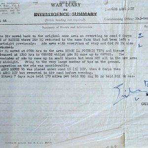 July War Diary, G Branch Guards Armoured Division, 1944