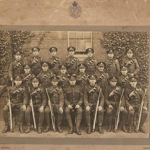 Edward Albert Dyos, Royal Engineers, 1st Footdrill Squad, Aldershot 1919