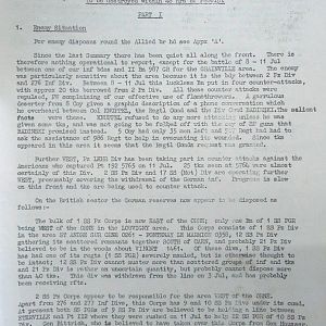 July War Diary, G Branch Guards Armoured Division, 1944