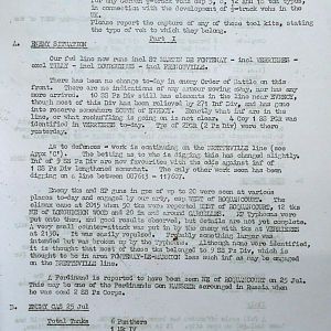 July War Diary, Guards Armoured Division, G Branch, 1944