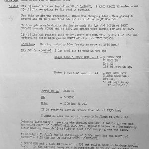 August War Diary, Guards Armoured Division, G Branch, 1944