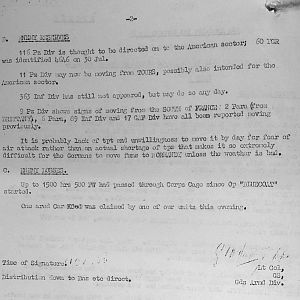 August War Diary, Guards Armoured Division, G Branch, 1944