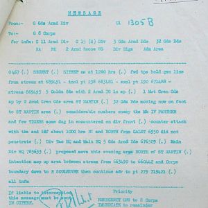 August War Diary, Guards Armoured Division, G Branch, 1944