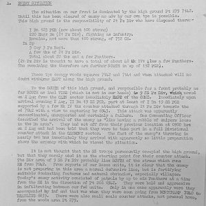 August War Diary, Guards Armoured Division, G Branch, 1944