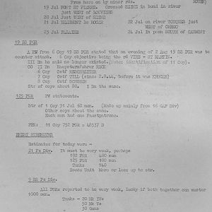 August War Diary, Guards Armoured Division, G Branch, 1944