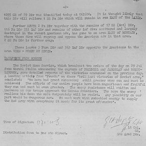 August War Diary, Guards Armoured Division, G Branch, 1944