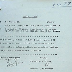 August War Diary, Guards Armoured Division, G Branch, 1944