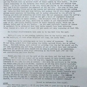 August War Diary, Guards Armoured Division, G Branch, 1944