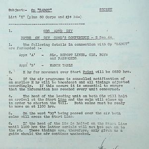 September War Diary, Guards Armoured Division, G Branch, 1944