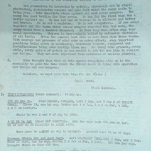 September War Diary, Guards Armoured Division, G Branch, 1944