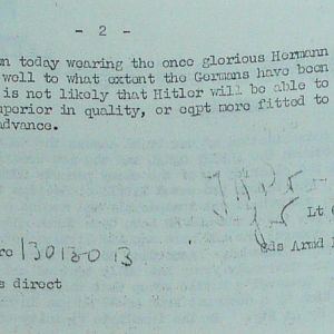 September War Diary, Guards Armoured Division, G Branch, 1944