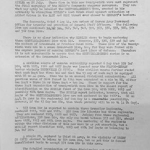 September War Diary, Guards Armoured Division, G Branch, 1944