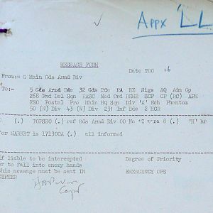 September War Diary, Guards Armoured Division, G Branch, 1944