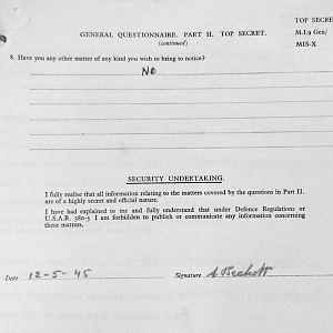 BECKETT, Albert J., 2724767, Guardsman, WELSH GUARDS, Captured France - WO 344-22-2