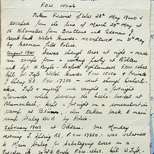 CLEMSON, William Henry, 4188865, Guardsman, 2nd Battalion WELSH GUARDS, Captured France, 25 May 1940 - WO 344-65-2