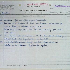 January War Diary, 5th Guards Armoured Brigade Workshops, REME, 1944