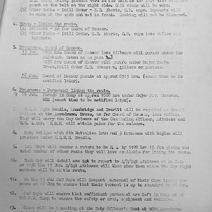 June War Diary, 6th Motor Battalion Grenadier Guards, 1943