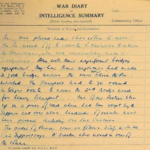 October War Diary, 6th Motor Battalion Grenadier Guards, 1943