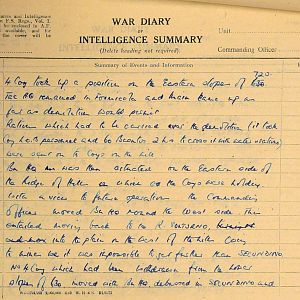 October War Diary, 6th Motor Battalion Grenadier Guards, 1943