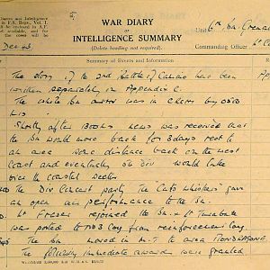 December War Diary, 6th Motor Battalion Grenadier Guards, 1943